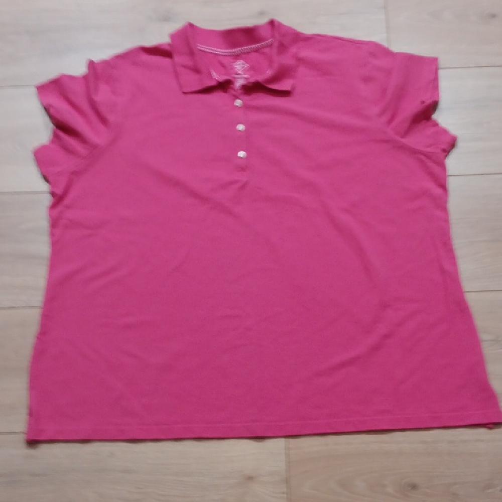 St. John's Bay Women's Button Down Shirt - Pink Ladies Size 1X